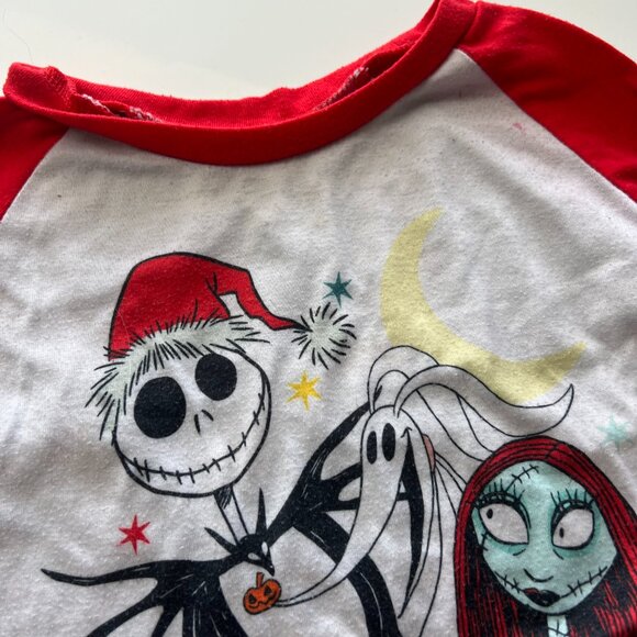 Kids 6 Nightmare Before Christmas Jack Sally Zero Holiday Pajamas - Picture 3 of 6